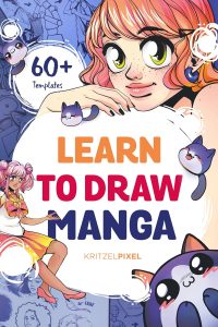 Book cover of Learn to Draw Manga, translated from German into English by Christina Stinn